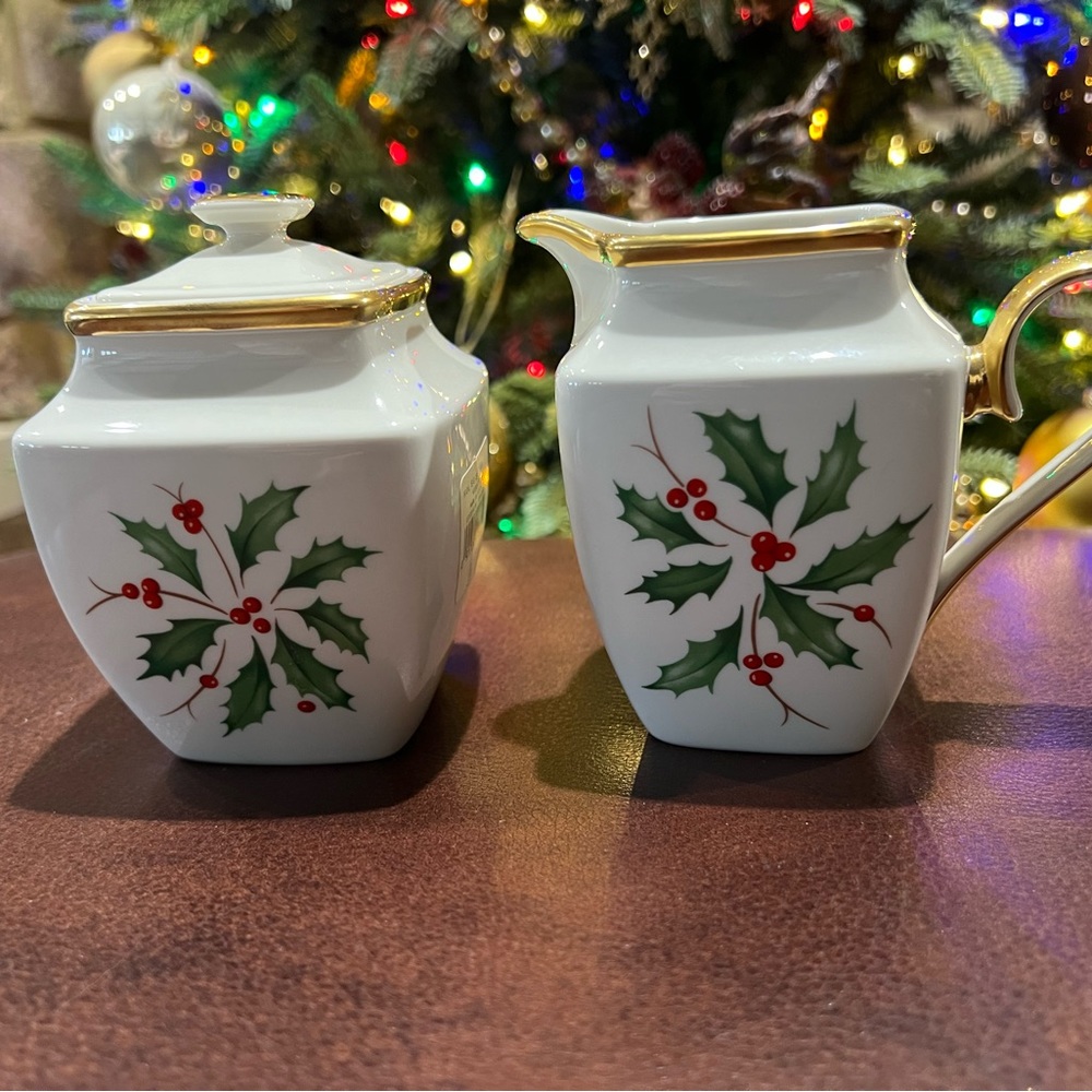 Lenox - Holiday - Square Creamer & Sugar Set